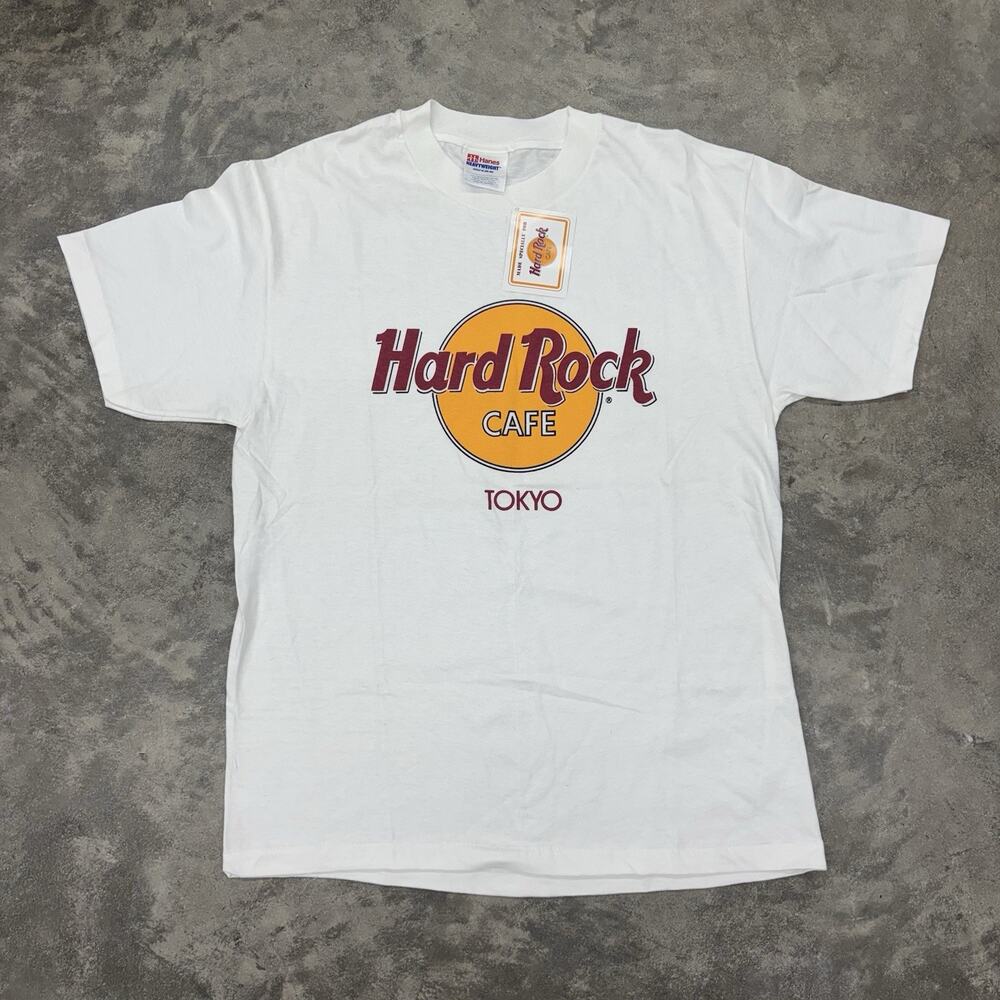 NWT Deadstock Vintage Hard Rock Cafe Tokyo Japan T Shirt M Single Stitch White